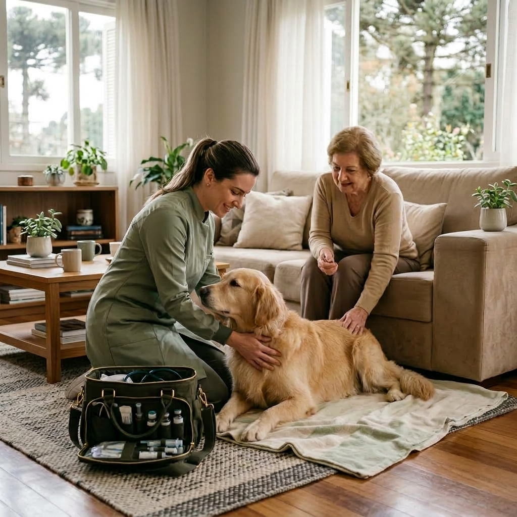 Veterinário santa felicidade curitiba: A praticidade do atendimento domiciliar para seu pet